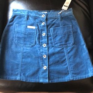 NWT Pepe Jeans Classic Products Blue Velvet Mini
